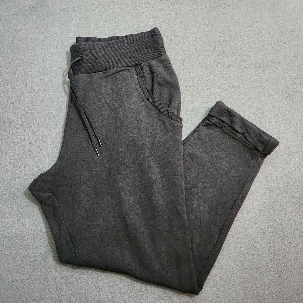 Athleta Sweatpants Women M Black High Rise Luxe Coaster Jogger Lounge - Picture 1 of 11